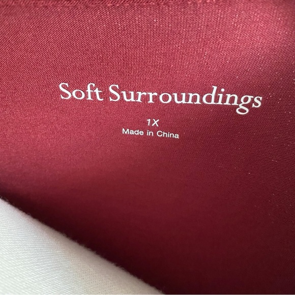 NWT Soft Surroundings Cassie Dress Long Maxi Chiffon Cabernet Size XL 1X 2X 3X - Picture 9 of 16